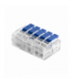 Złączka instalacyjna zaciskowa 5-przewodowa na dowolny przewód 0,75-4mm² IEC 450V/32A Blister 4 szt. Orno OR-SZ-8017/5/B4