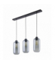 LAZIO 3P, lampa wisząca, E27 max.15W, czarna Orno Adviti AD-LD-6229BE27S