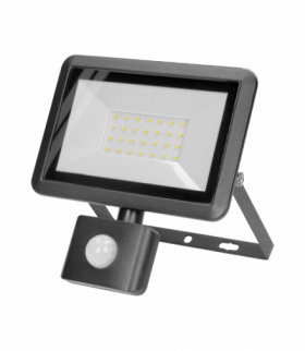FARO S LED naświetlacz z PIR 30W, 2400lm, IP44, 4000K, aluminium + szkło Orno AD-NL-6254BLR4