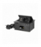 Wpuszczane gniazdo meblowe z ładowarką USB i przewodem 1,5m, 1x2P+Z Schuko, 2xUSB (typ A, 2,1A), płaski rant frezowany, czarny Orno OR-GM-9029(GS)/B