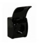 Gniazdo pojedyncze 2P+Z Schuko AQUATIC, IP44, czarne Orno OR-OE-7105(GS)/B