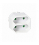 Rozgałęźnik 2x2P euro, biały, 20 szt. Orno OR-AE-13277/W/20