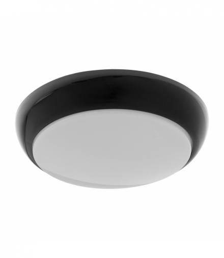 KOKO oprawa LED, 12W, 3000K, 1100lm, czarna-polipropylen, klosz matowy-poliwęglan, IP44, IK10 Orno AD-PL-6257BLPM3