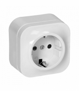 Gniazdo pojedyncze ToDo 2P+Z Schuko IP20, biały Orno OR-OE-7205(GS)/W