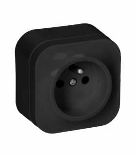 Gniazdo pojedyncze ToDo 2P+Z IP20, czarny Orno OR-OE-7205/B