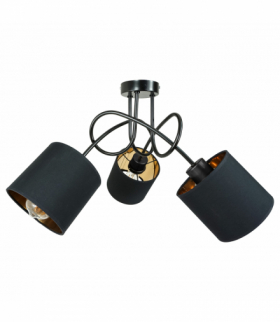 VIGO lampa wisząca moc max. 3x60W, E27, czarna Orno Adviti AD-LD-6355BE27T
