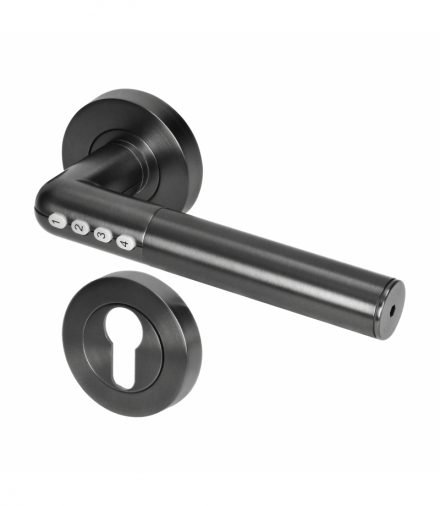 Klamka z zamkiem szyfrowym IP44 , otwieranie na PIN i Bluetooth Orno OR-ZS-850/B