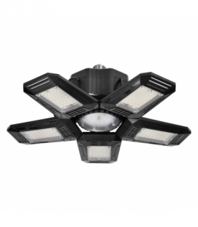 RIGEL LED lampa warsztatowa składana 5-skrzydłowa, E27 55W, 6500K, 4950lm Orno WL-10