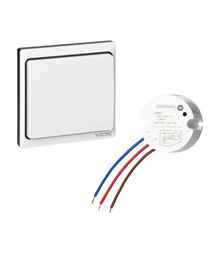 Bezprzewodowy bezbateryjny włącznik z odbiornikiem Orno WB-1