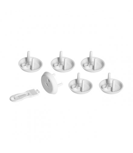 Zaślepki do gniazdek francuskich typ E, 6 szt. + kluczyk w komplecie Orno SC-1