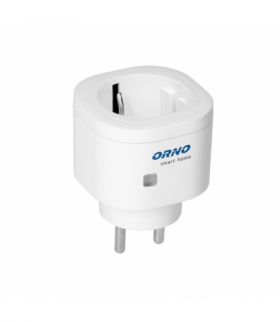 Gniazdo sieciowe sterowane bezprzewodowo Wi-Fi, z odbiornikiem radiowym, IP20, ORNO Smart Home, Schuko Orno OR-SH-1732(GS)