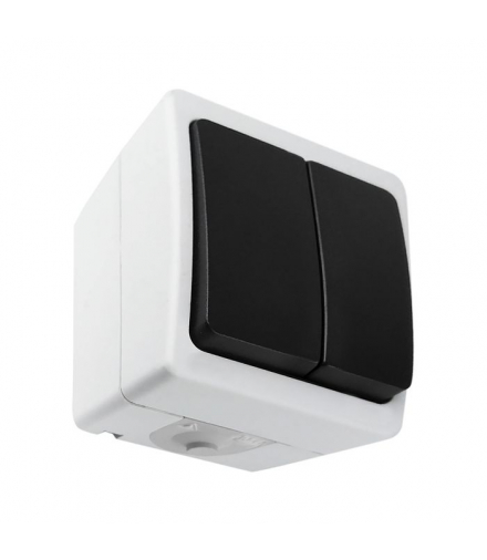 Łącznik świecznikowy AQUATIC MINI IP 54 biało-czarny Orno OR-OE-7301/WB