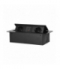 Gniazdo meblowe wpuszczane w blat z płaskim frezowanym rantem i ładowarką USB, 2x2P+Z (Schuko),2x USB (typ A+C 3,6A), czarne Orno OR-GM-9034(GS)/B
