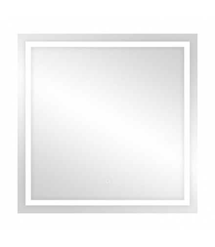 Kwadratowe lustro LED 80x80 cm (z wbudowanym włącznikiem, z marginesem, 4000K) Orno ML-7/4