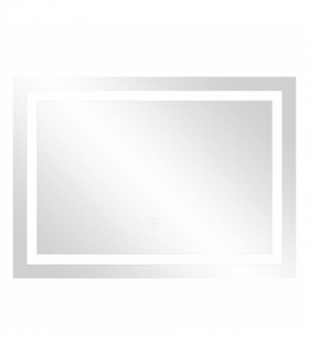 Lustro prostokątne poziome LED 70x50 cm (z wbudowanym włącznikiem, z marginesem, 4000K) Orno ML-5/4