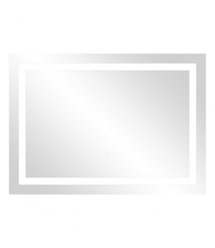 Lustro prostokątne poziome LED 70x50 cm (z wbudowanym włącznikiem, z marginesem, 4000K) Orno ML-5/4