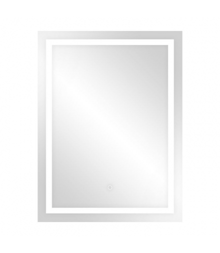 Lustro prostokątne pionowe LED 60x80 cm (z wbudowanym włącznikiem, z marginesem, 4000K) Orno ML-3/4