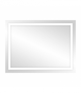 Lustro prostokątne poziome LED 80x60 cm (z wbudowanym włącznikiem, z marginesem, 4000K) Orno ML-2/4