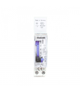 ZEGAR STERUJĄCY ANALOGOWY SYN 160 E ELEKTROMECHANICZNY, 24H/15MIN, LED MAX. 300W, PRZEŁĄCZNIK ON/AUTO/OFF TH-1600087 THEBEN