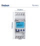 ZEGAR STERUJĄCY CYFROWY TR 610 TOP3 E 7DNI/1MIN, Z REZERWĄ CHODU, 56 MIEJSC PAMIĘCI, LED MAX. 600W TH-6100087 THEBEN