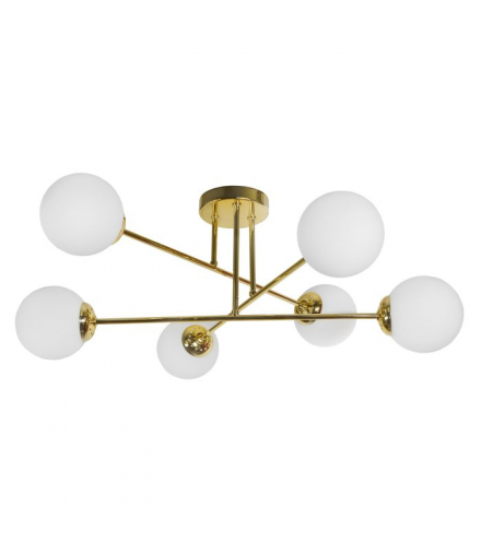 LEIA 6P E27, lampa wisząca, max. 6x60W, złota Orno Adviti AD-LD-6439CE27SM