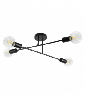 SOLO 4P E27, lampa wisząca, max. 4x60W, czarna Orno Adviti AD-LD-6441BE27