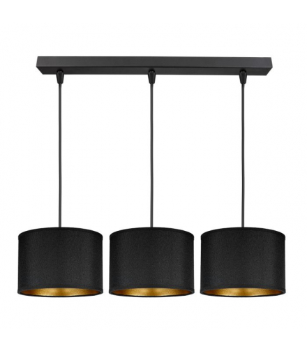 KYLO 3P E27, lampa wisząca, max. 3x60W, czarna, listwa Orno Adviti AD-LD-6447BE27T