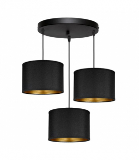 KYLO 3P E27, lampa wisząca, max. 3x60W, czarna, okrągła Orno Adviti AD-LD-6448BE27T