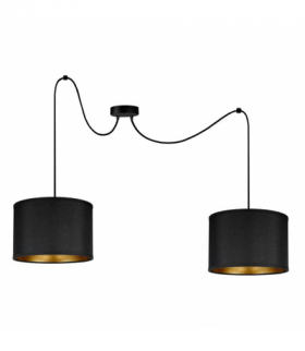 KYLO 2P E27, lampa wisząca, max. 2x60W, czarna Orno Adviti AD-LD-6449BE27T