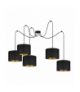 KYLO 5P E27, lampa wisząca, max. 5x60W, czarna Orno Adviti AD-LD-6452BE27T