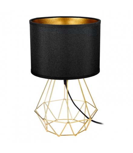 VADE 1P E27, lampka nocna, max. 60W, czarno-złota Orno AD-LD-6457B-CE27T