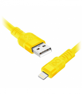Kabel USB-A - Lightning eXc WHIPPY Pro, 0.9M, 29W, szybkie ładowanie, kolor mix neonowy Orno CABEXCWHPLIGH0.9NMIX
