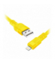 Kabel USB-A - Lightning eXc WHIPPY Pro, 0.9M, 29W, szybkie ładowanie, kolor mix neonowy Orno CABEXCWHPLIGH0.9NMIX