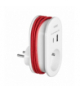 Adapter z ładowarką USB i kablem ładującym (typ C + Lightning), 1x2P+Z, 2xUSB (Typ A+C), max 3,4A Orno CS-2