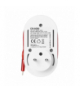 Adapter z ładowarką USB i kablem ładującym (typ C + Lightning), 1x2P+Z Schuko, 2xUSB (Typ A+C), max 3,4A Orno CS-2(GS)