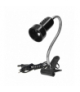 LUKE, lampa biurkowa z klipsem, flex, 40W, E14, stal + tworzywo, czarna Orno DL-11/B