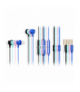 EXC Mobile słuchawki dokanałowe z mikrofonem BASS, kolor mix Orno ERPEXCBASSMIX