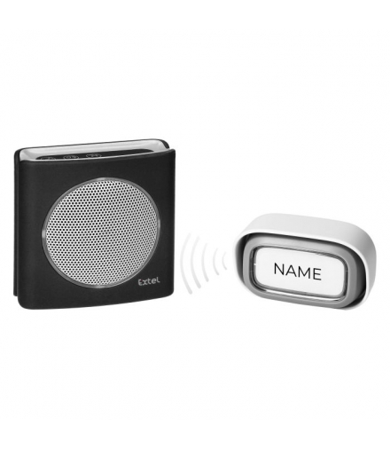 Dzwonek bezprzewodowy, bateryjny EXTEL diBi Flash Soft, czarny Orno EXTEL081737