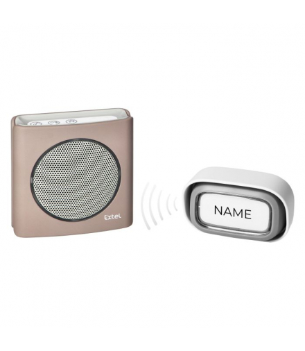 Dzwonek bezprzewodowy, bateryjny EXTEL diBi Flash Soft, brązowy Orno EXTEL081739