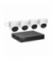 HIKVISION IPKIT-T4-4CH zestaw monitoringu z 4 kopułkowymi kamerami IP-CAM-T240H oraz 4-kanałowym rejestratorem NVR-4CH, rozdzielczość 4Mpx, zasilanie PoE