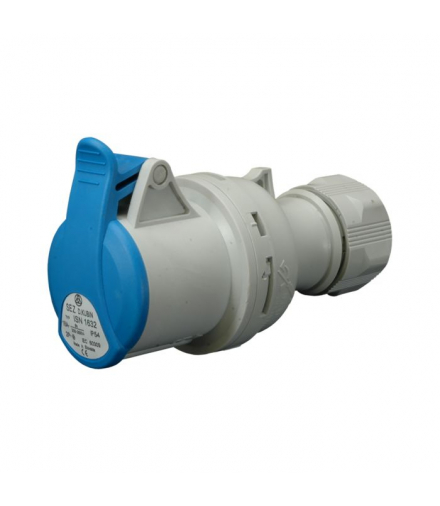 Gniazdo siłowe przenośne 32A/3P, 230VAC, IP44 Orno ISN 3232