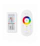 Bezprzewodowy sterownik radiowy (RF) do taśm RGB (wielokolorowych taśm oświetleniowych LED) z pilotem w kolorze białym Orno LH-8/5