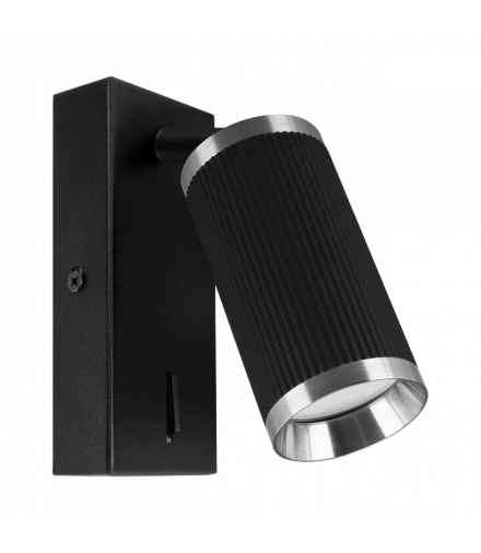 Oprawa dekoracyjna FRIDA WLL GU10 BLACK/CHROME Struhm 04207