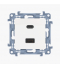 Ładowarka 2xUSB CA 3.1A QUICK CHARGE, 5V DC, 230V biała Simon10 CEC2CA.01/11