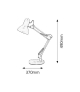Lampka biurkowa Samson E27 1x60W biała Rabalux 4211