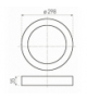 LED120 FENIX-R White 24W NW 1800lm - Oprawa LED natynkowa n/t (Downlight LED) Greenlux GXDW254