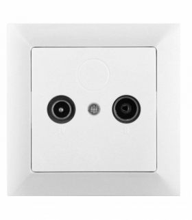 PREMIUM P TV+R - Gniazdo abonenckie "RTV" przelotowe 9db p/t Greenlux GXKP042