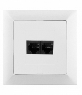 PREMIUM 2 PC/6 - Gniazdo komputer. p/t 2x8pin zacisk krone LSA+, KAT.6 Greenlux GXKP051