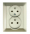 PREMIUM ZA-26 P - Gniazdo wtyczkowe podwójne 2x2P+Z Greenlux GXKP238