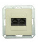 PREMIUM 2 PC M-P - Gniazdo komputer. p/t 2x8pin zacisk krone LSA+ Greenlux GXKP250